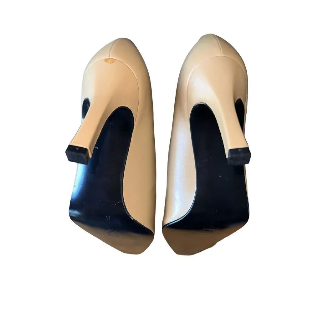 Spanish Leather Collection Chralize Camel/Tan Square/Pointed Toe Womens Size 10